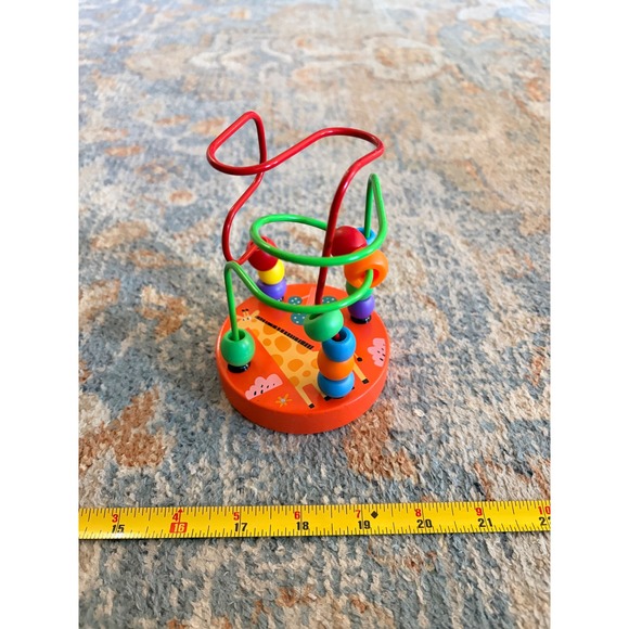 "4 for $20 Mix&Match" Small Wooden Bead Maze Toddler Toy with Giraffe Design - Picture 2 of 4